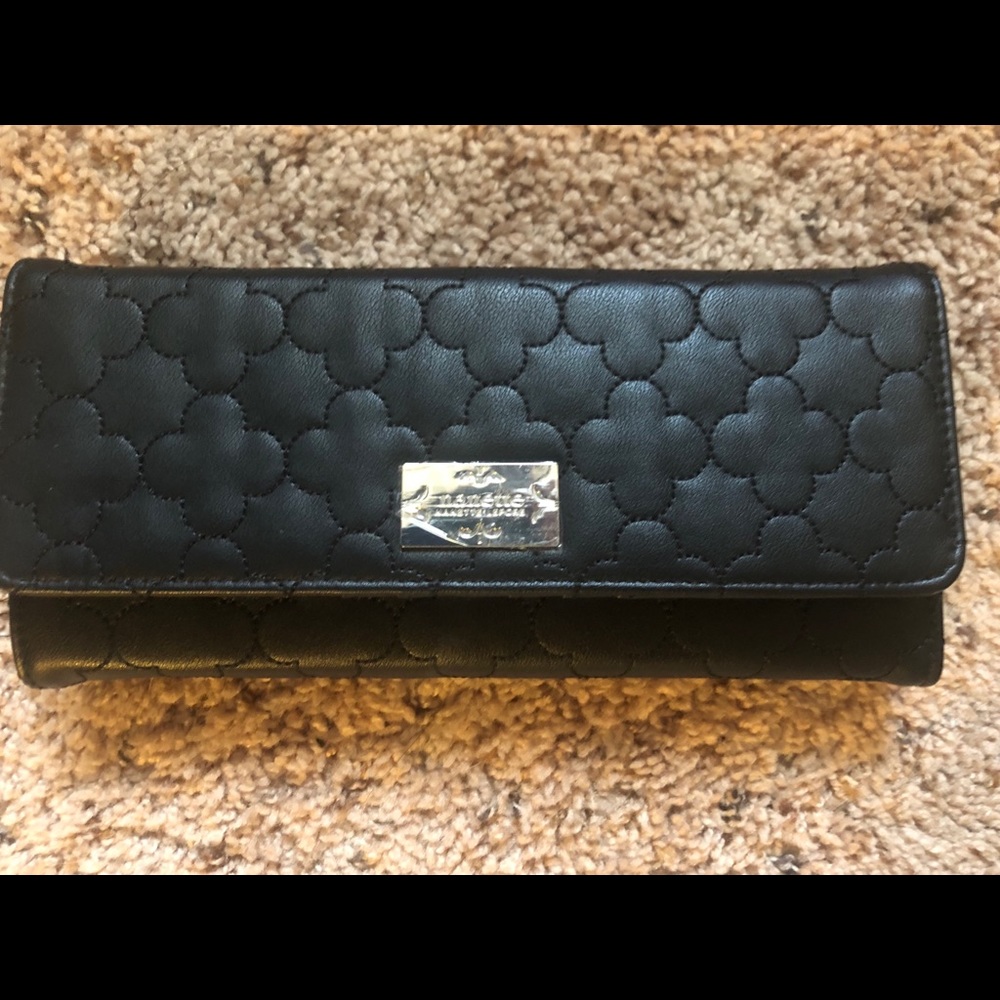 Black nanette lepore clutch wallet